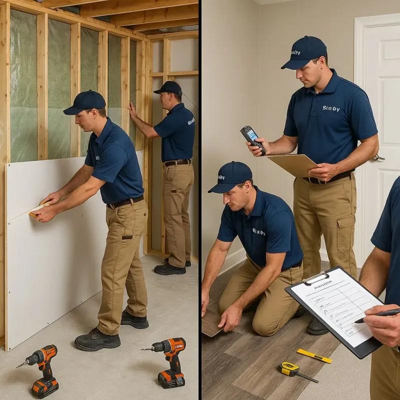 Repairs and Reconstruction process in East Wenatchee Bench, WA